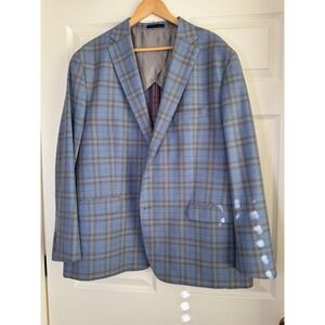 TailoRed Size 52R Double Vented Wool Silk Blend Guabello 2 Button Sports Coat